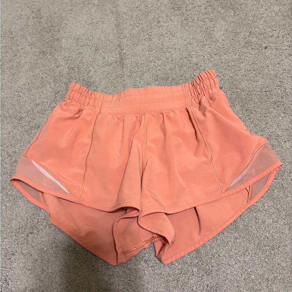 Lululemon Athletica Peach Hotty Hot Shorts